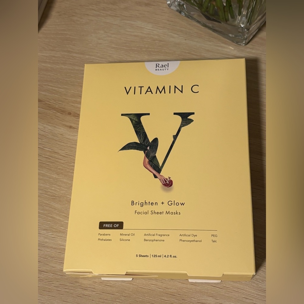 Rael Beauty Vitamin C Facial Sheet Mask - 5 count